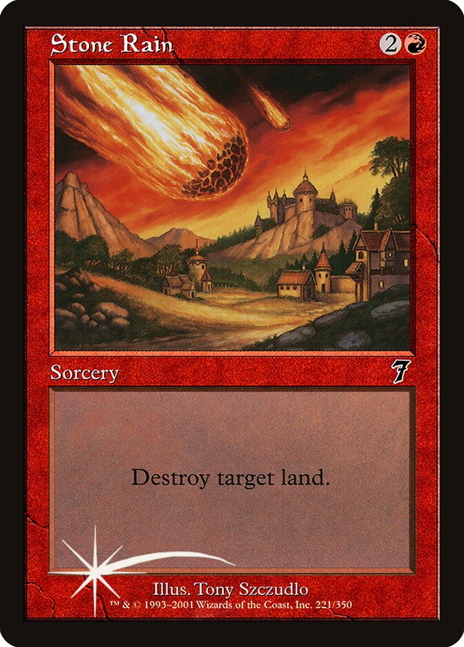 Stone Rain (7ED-221★) (Foil)