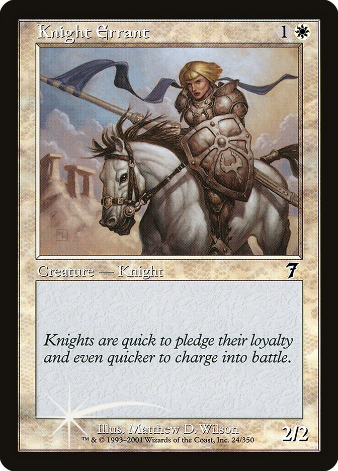 Knight Errant (7ED-024★) (Foil)