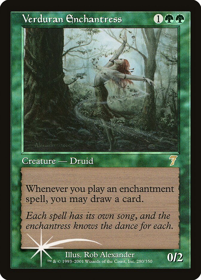 Verduran Enchantress (7ED-280★) (Foil)