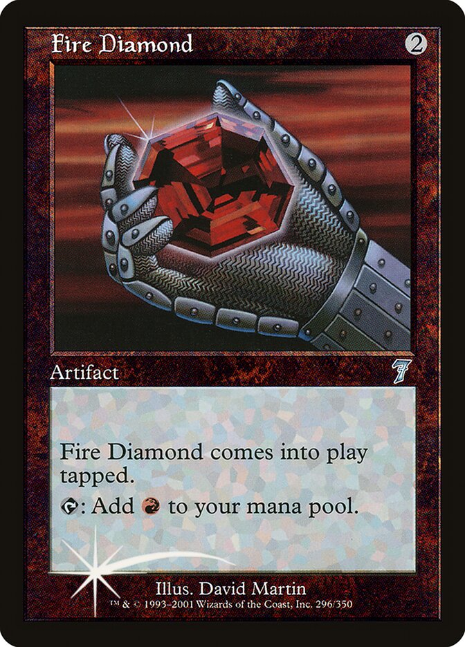 Fire Diamond (7ED-296★) (Foil)