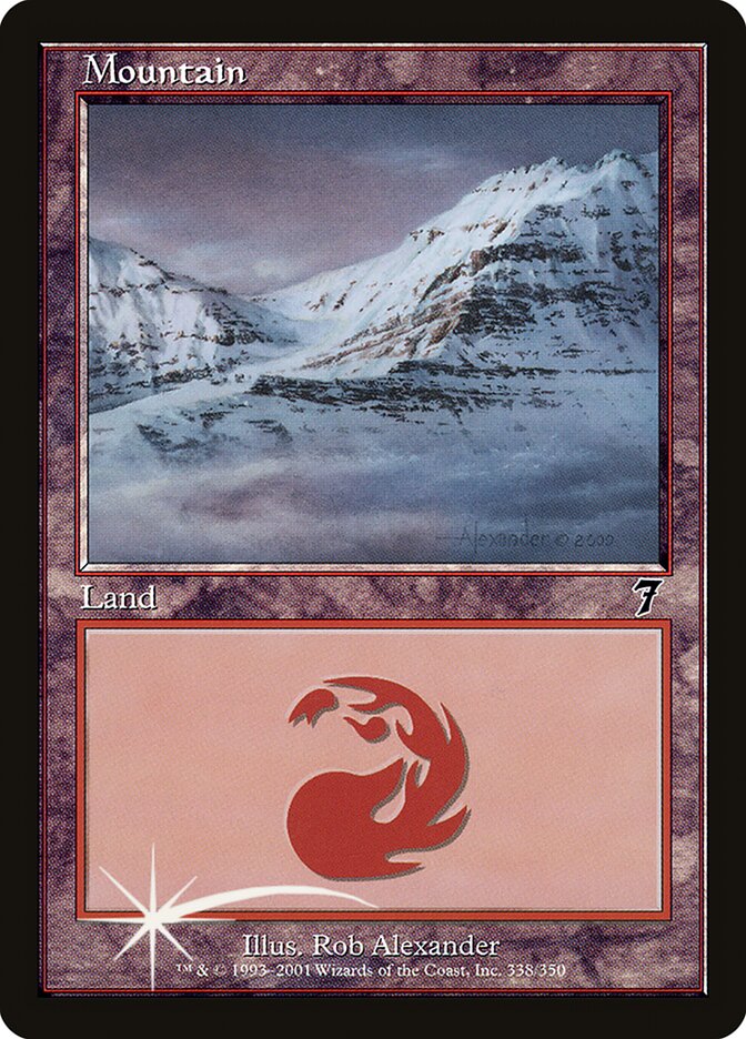 Mountain (338) (7ED-338★) (Foil)