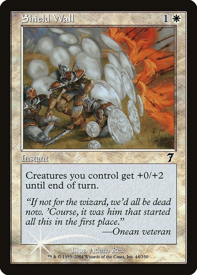 Shield Wall (7ED-044★) (Foil)