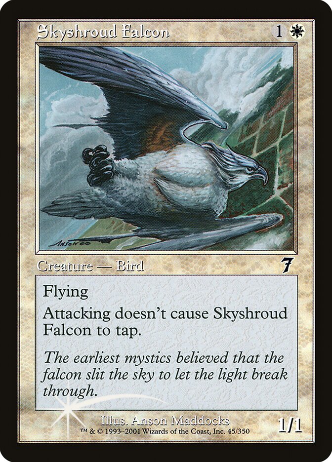 Skyshroud Falcon (7ED-045★) (Foil)