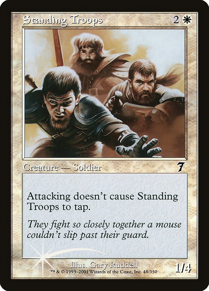 Standing Troops (7ED-048★) (Foil)