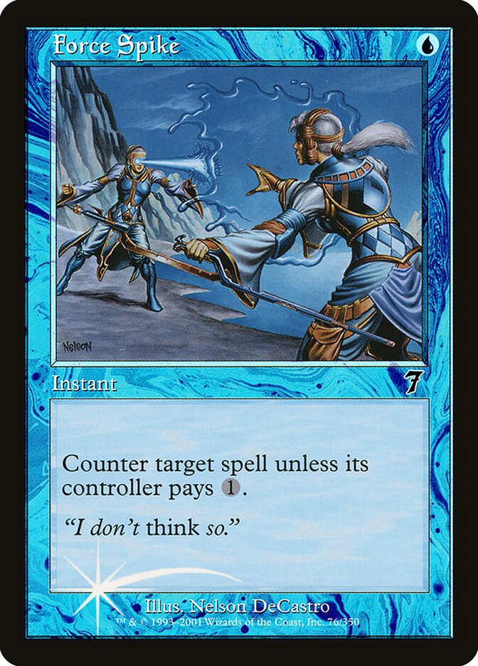 Force Spike (7ED-076★) (Foil)
