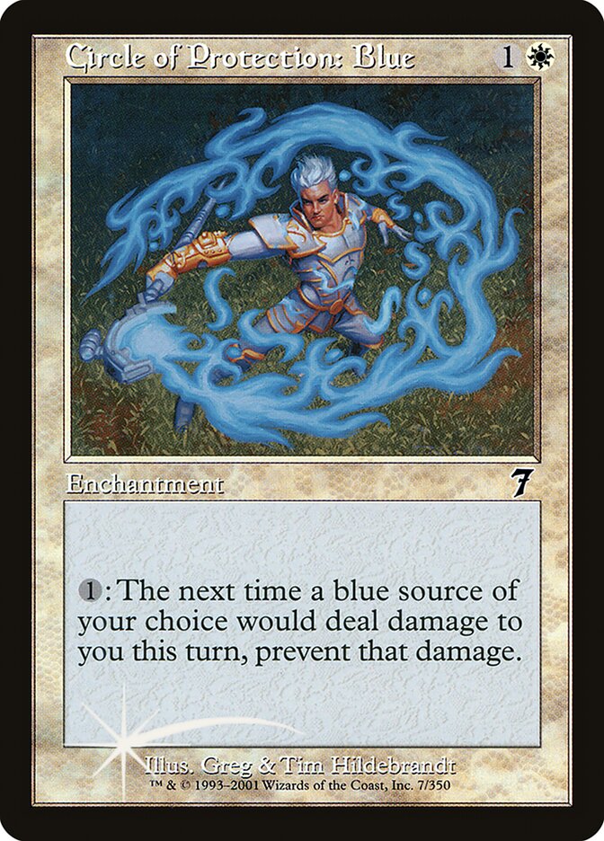 Circle of Protection: Blue (7ED-007★) (Foil)