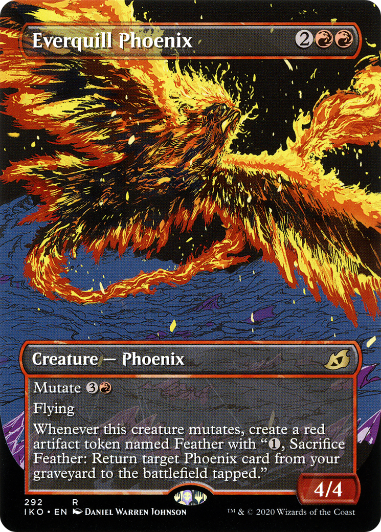 Everquill Phoenix (IKO-292) (Showcase) (Borderless) (Foil)