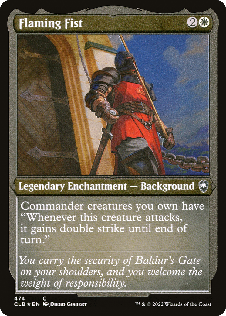 Flaming Fist (CLB-474) (Etched Foil)