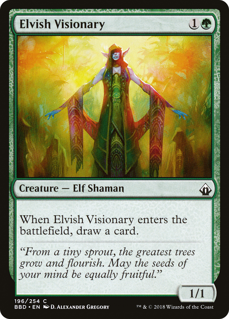 Elvish Visionary (BBD-196) (Foil)