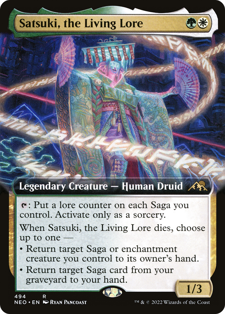 Satsuki, the Living Lore (NEO-494) (Extended Art) (Foil)