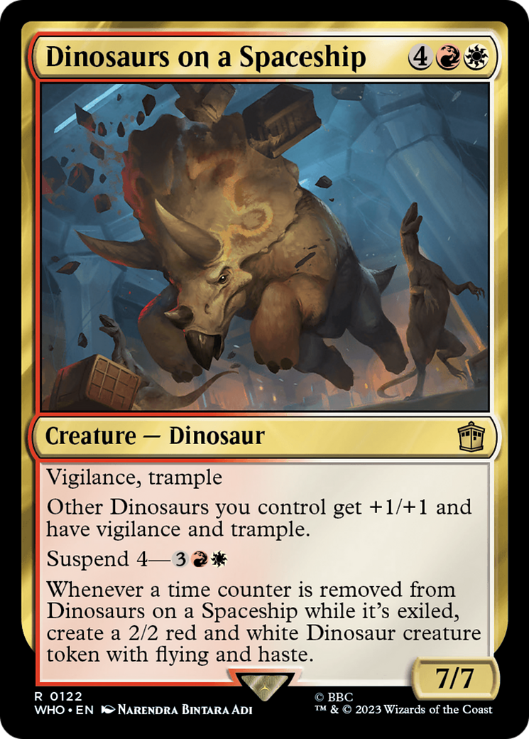 Dinosaurs on a Spaceship (WHO-122) (Foil)
