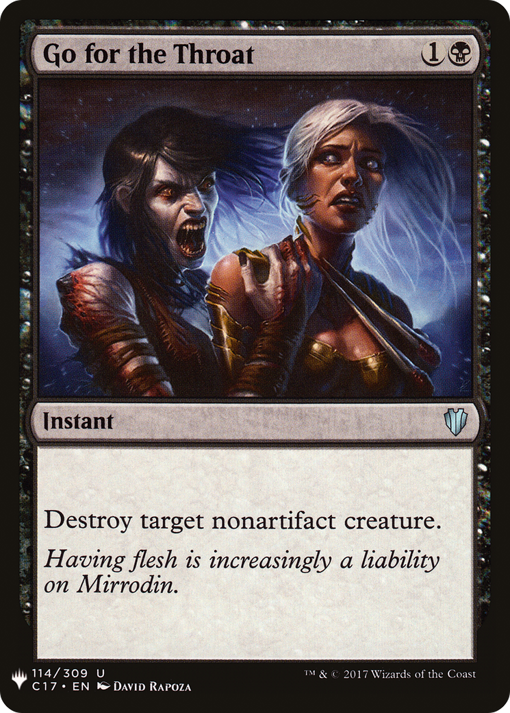 Go for the Throat (LIST-C17-114)