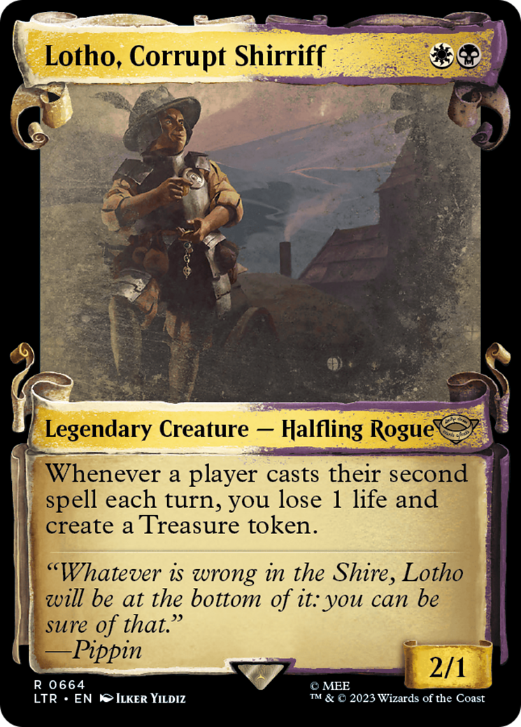 Lotho, Corrupt Shirriff (LTR-664) (Showcase) (Scroll) (Foil)