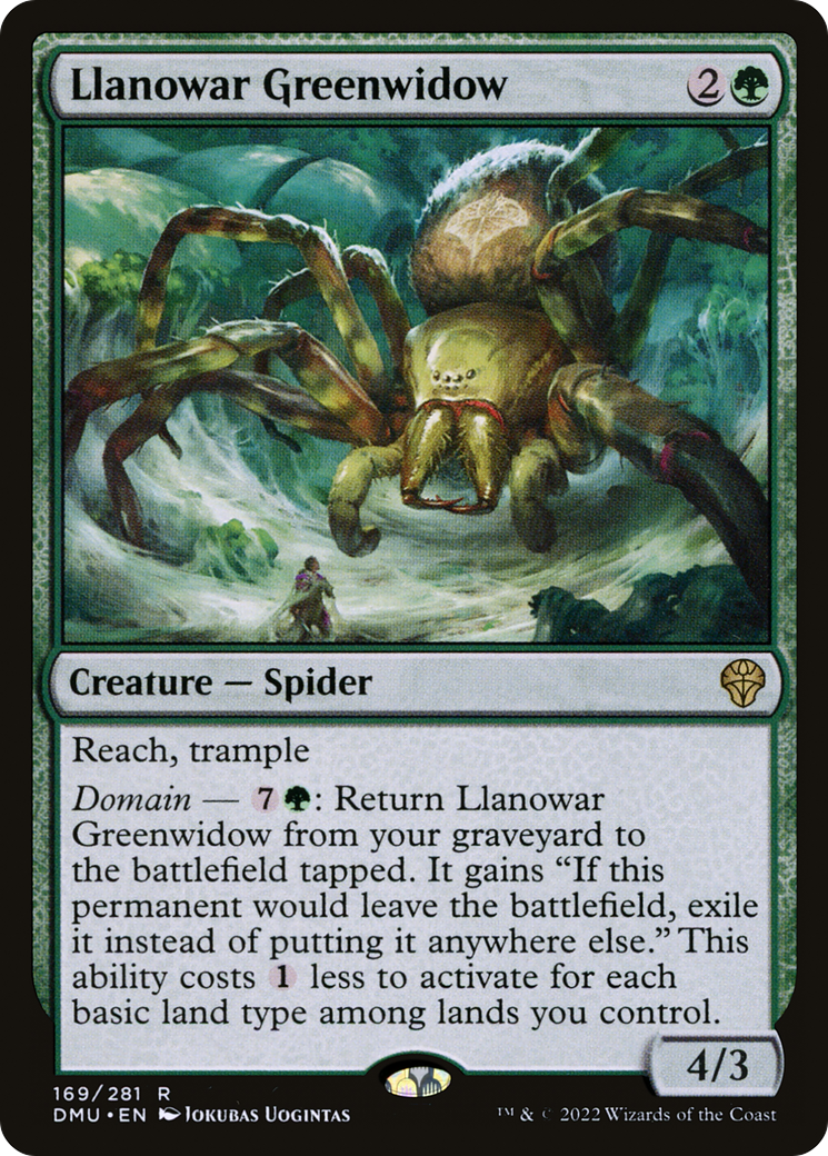 Llanowar Greenwidow (DMU-169) (Foil)
