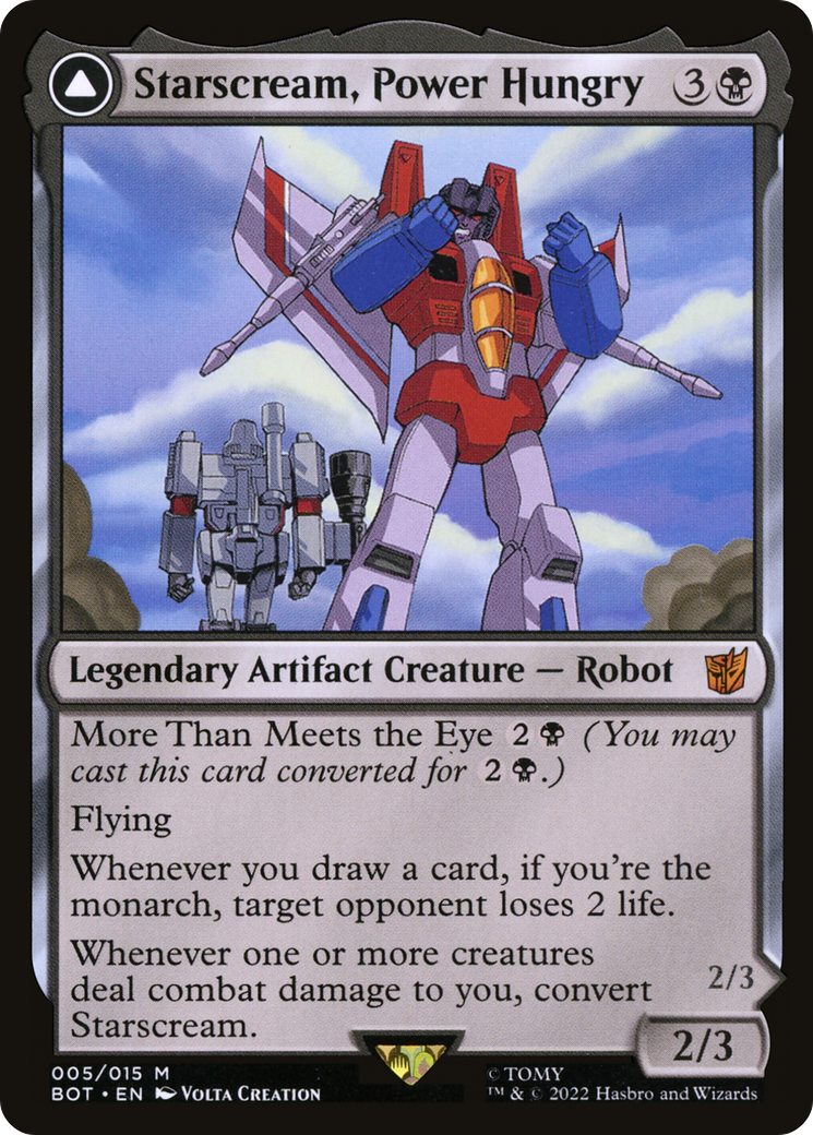 Starscream, Power Hungry // Starscream, Seeker Leader (BOT-005) (Foil)