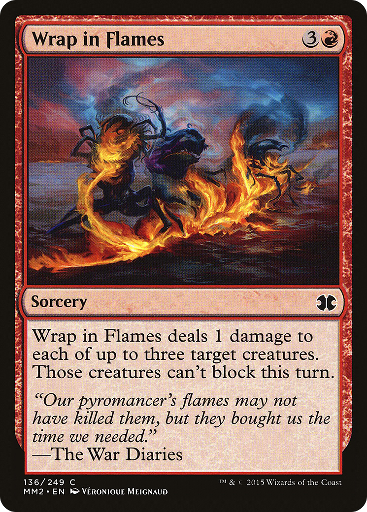 Wrap in Flames (MM2-136) (Foil)