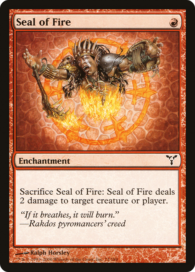 Seal of Fire (DIS-071) (Foil)