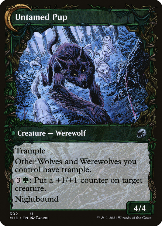 Hound Tamer // Untamed Pup (MID-302) (Showcase) (Foil)