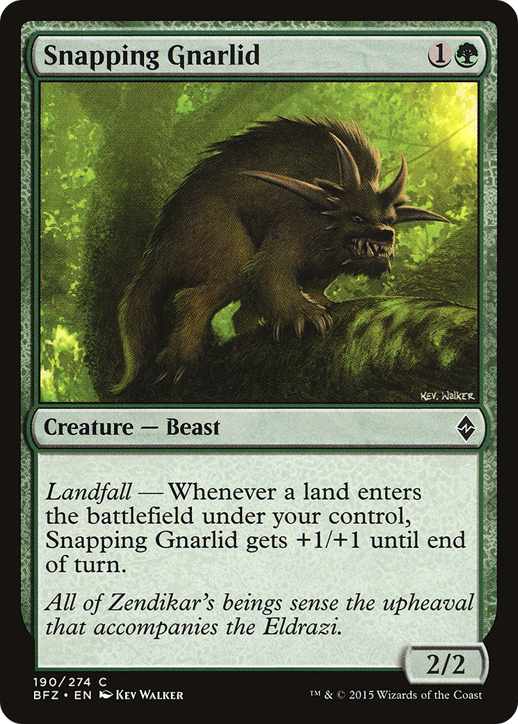 Snapping Gnarlid (BFZ-190) (Foil)