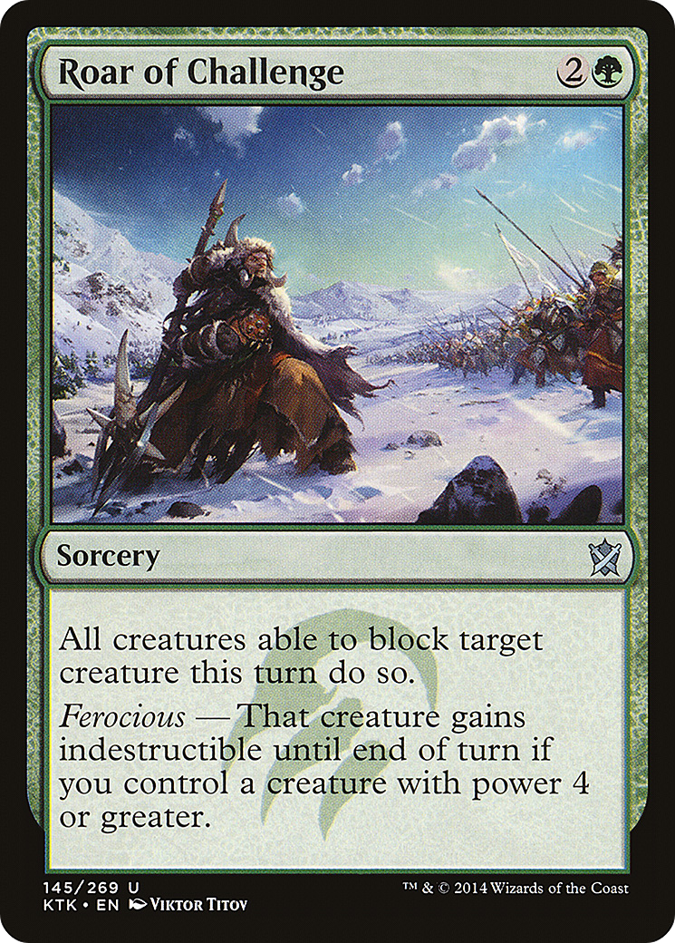 Roar of Challenge (KTK-145) (Foil)