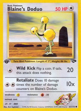 Blaine's Doduo (G2-061) (1st Edition)