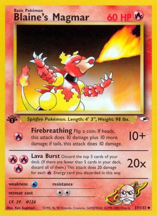 Blaine's Magmar (G1-037) (1st Edition)
