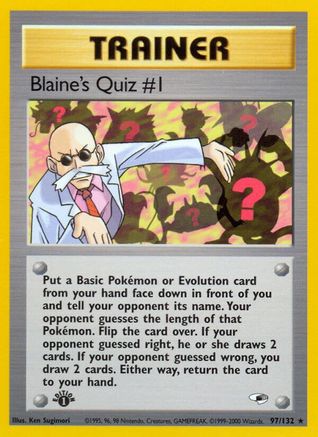 Blaine's Quiz #1 (G1-097) (1st Edition)