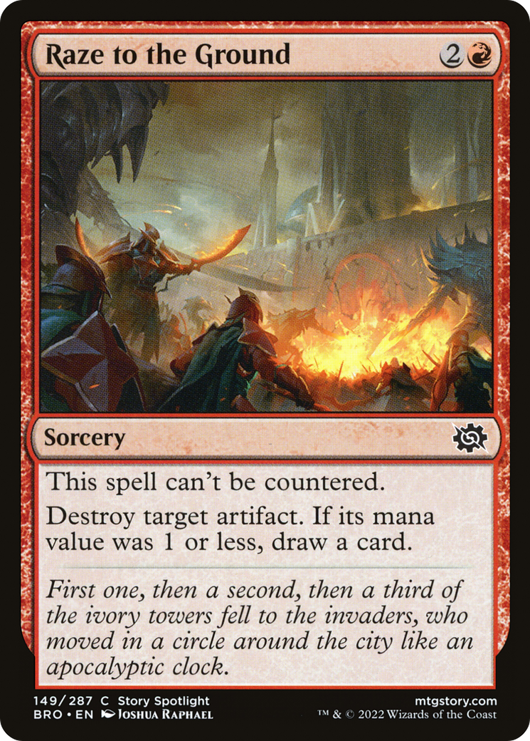 Raze to the Ground (BRO-149) (Foil)