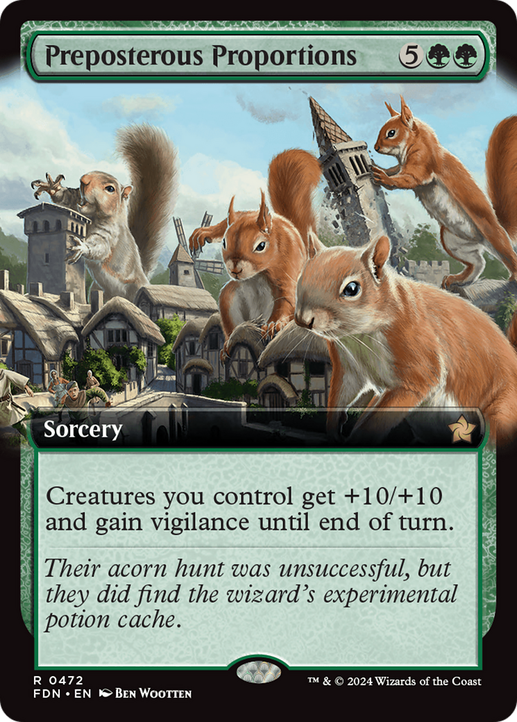 Preposterous Proportions (FDN-472) (Extended Art) (Foil)