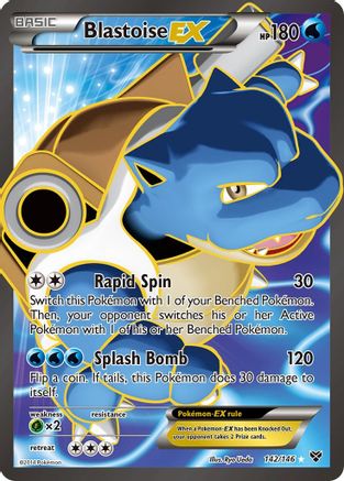 Blastoise EX (142 Full Art) (XY-) (Holofoil)