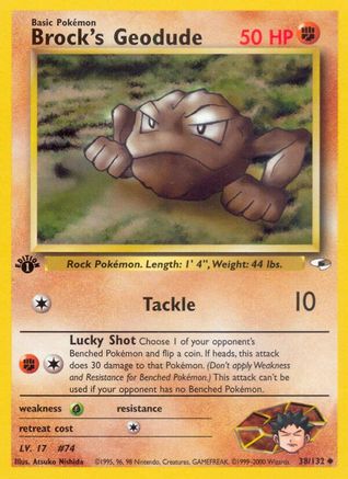 Brock's Geodude (38) (G1-038) (1st Edition)