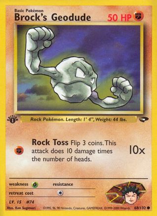 Brock's Geodude (G2-068) (1st Edition)