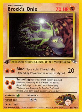 Brock's Onix (21) (G1-021) (Unlimited)