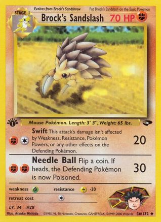 Brock's Sandslash (G2-036) (1st Edition)