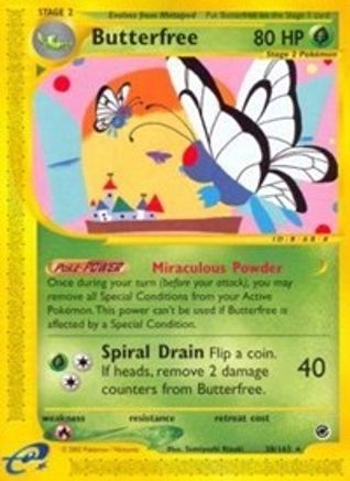 Butterfree (38) (EX-038) (Reverse Holofoil)