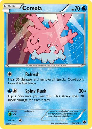 Corsola (XY-036) (Reverse Holofoil)