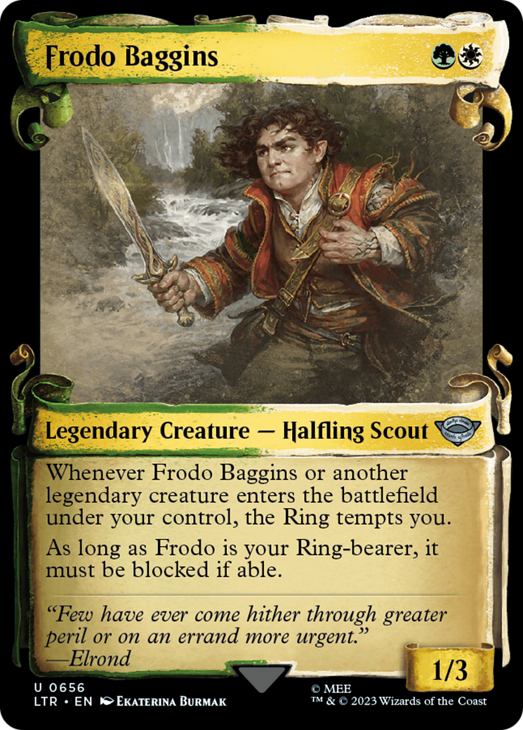 Frodo Baggins (LTR-656) (Showcase) (Scroll) (Foil)