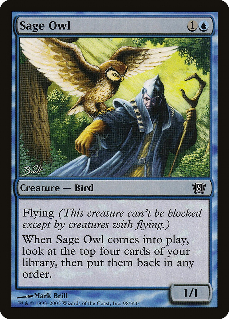 Sage Owl (8ED-98★) (Foil)