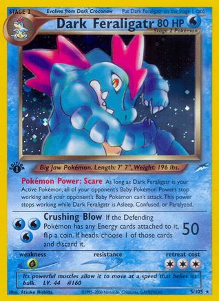 Dark Feraligatr (N4-005) (1st Edition Holofoil)