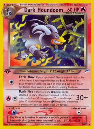 Dark Houndoom (N4-007) (Unlimited Holofoil)