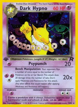 Dark Hypno (9) (TR-009) (1st Edition Holofoil)