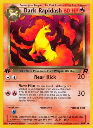 Dark Rapidash (TR-044) (1st Edition)