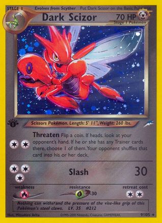 Dark Scizor (N4-009) (Unlimited Holofoil)