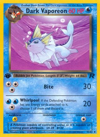 Dark Vaporeon (TR-045) (1st Edition)