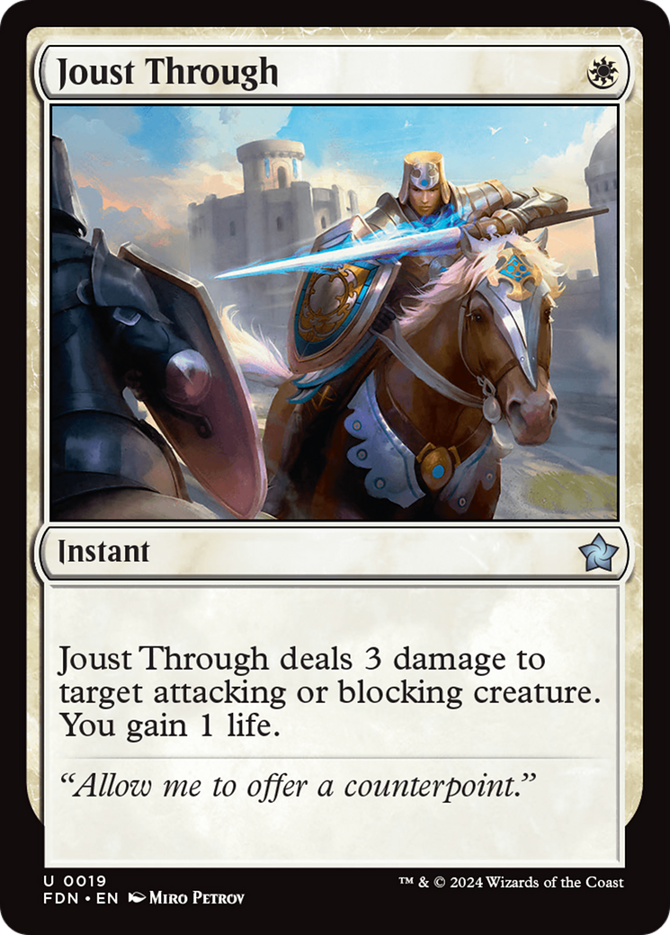 Joust Through (FDN-019) (Foil)