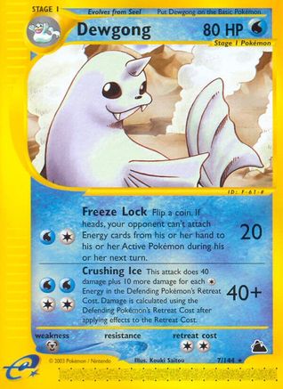 Dewgong (7) (SK-007) (Reverse Holofoil)