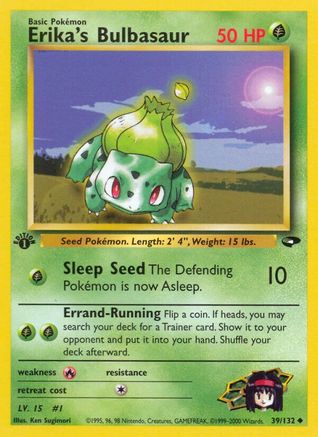 Erika's Bulbasaur (G2-039) (1st Edition)