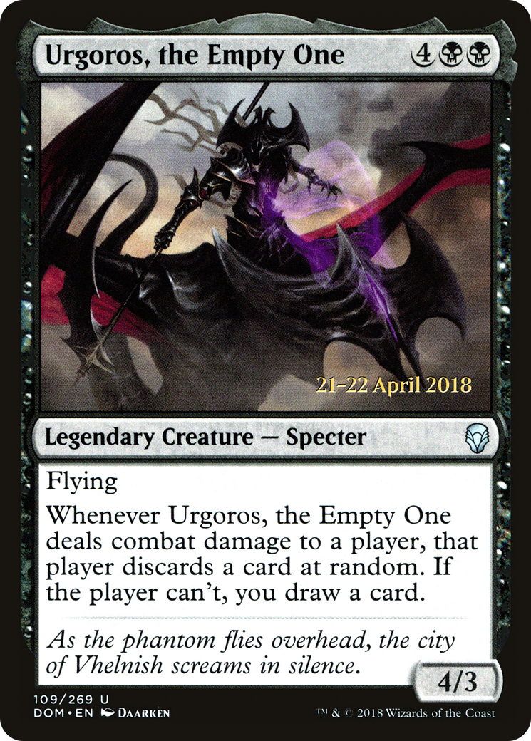 Urgoros, the Empty One (PRE-109S) (Foil)