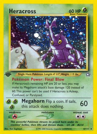 Heracross (N1-006) (Unlimited Holofoil)