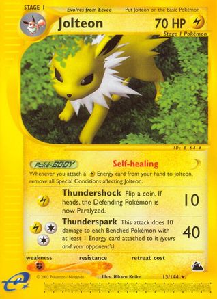 Jolteon (13) (SK-013) (Reverse Holofoil)